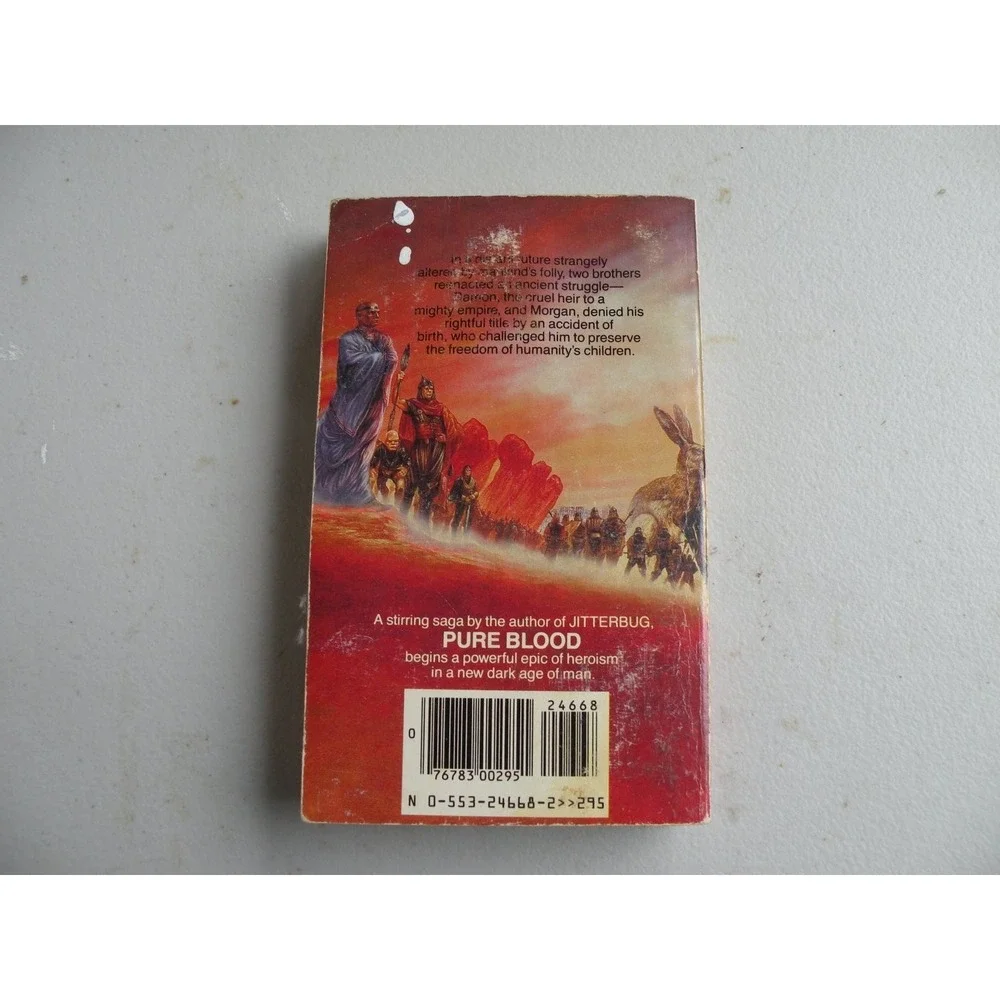Pure Blood Mike McQuay 1985 Science Fiction Fantasy Bantam Books